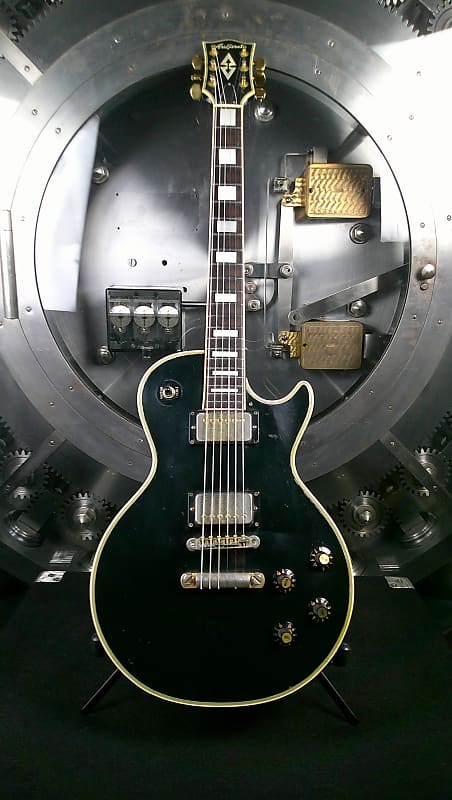 Aria Pro II Single Cut Custom 1976 Black w/ Gold Hardware 