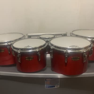 Yamaha 8300 series Field-Corp Marching tenor quints (6/10/12/13/14) in. 2010s Red forest image 5