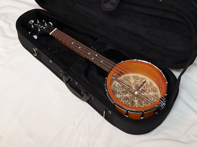 LUNA B8 Ulu 8" CONCERT Banjolele Banjo UKULELE new w/ Luna Case - Ulu Laser Etch image 1