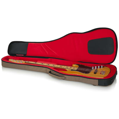 Gator Cases Transit Bass Guitar Water Resistant Padded Protective Gig Bag Tan image 3