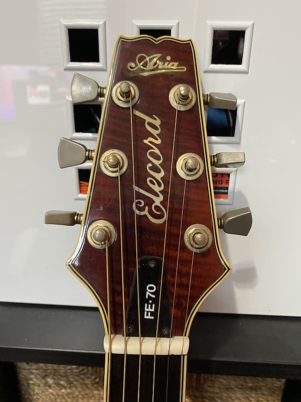 Aria FE-70 Elecord - Acoustic-Electric Guitar - 80s Japan | Reverb