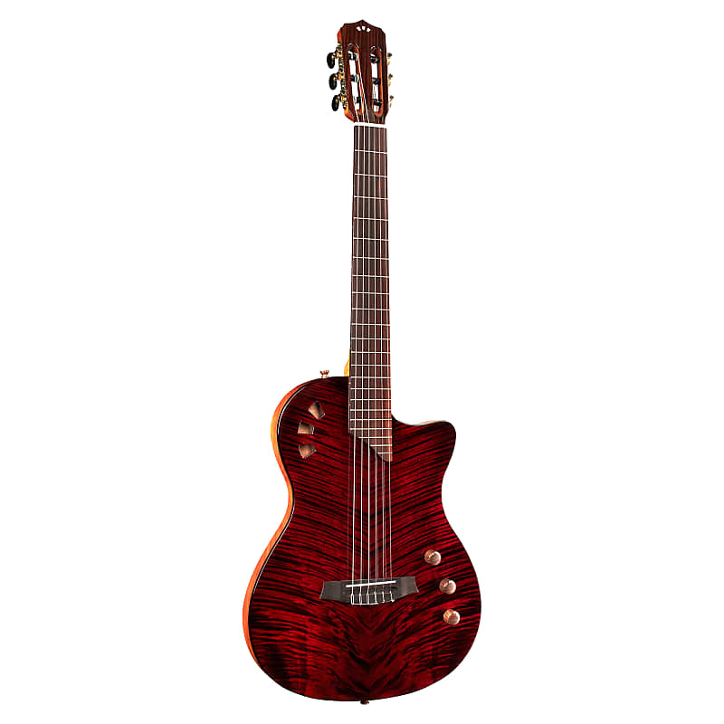 Cordoba Limited Edition Stage Thinbody Nylon Acoustic Electric - Garnet