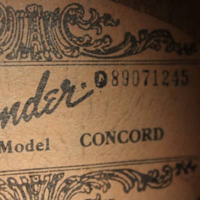 Fender Concord 80s *VINTAGE* Acoustic Guitar MADE IN KOREA | Reverb