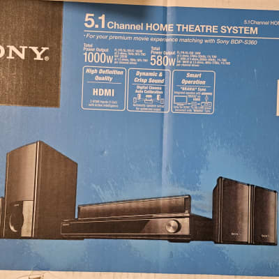 Sony BDV-T57 Blu-Ray 5.1 Home Theater System in Original Packaging image 1