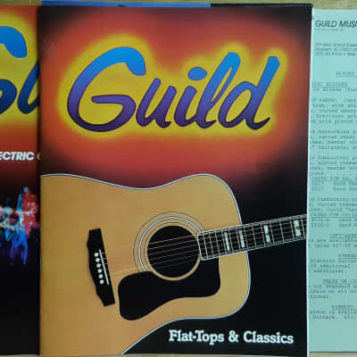 Guild acoustic and electric guitar catalogs and price list 1983. Original! image 2