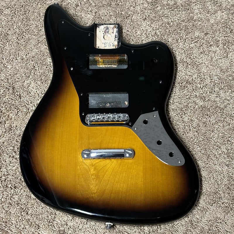 Fender MIM Blacktop Jaguar P90 Body with Pickguard and | Reverb