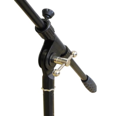 Artist MS023+44 2 Pack Small Black Boom Mic Stand with Mic Clips image 2