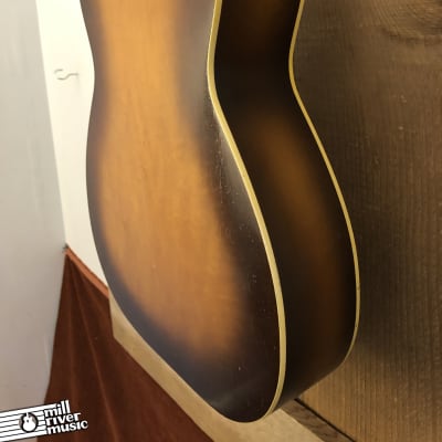 Dobro Deluxe Wood Body Resonator Acoustic Guitar Sunburst 1993 w/ HSC image 13