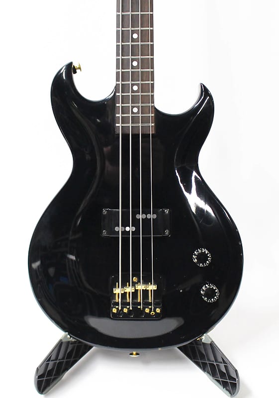 1982 Aria Pro II CSB-450 Cardinal Series Electric Bass Guitar with Case -  Black
