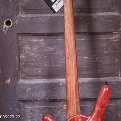Warwick Pro Series Corvette Standard 4 String Electric Bass, Natural Transparent Satin, Bubinga Body - With Bag image 13
