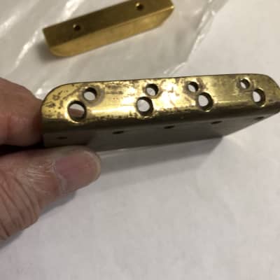 Fender Bass 1980's Gold Bridge and Thumb rest image 10