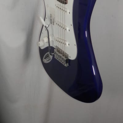 Silvertone SS-1l Cobalt Blue Left-Handed Strat Copy electric guitar lefty new old stock image 3