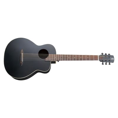 Anuenue ML16EF LumiBlack Bird Glow Inlays Acoustic Guitar for sale