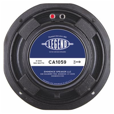 Eminence Legend CA1059 Replacement Bass Speaker (10 inch, 250 Watts, 8 Ohms) image 1