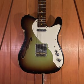 Fender Custom Shop 50's Thinline Tele Relic w/ All Rosewood Neck DSN Sonic Burst image 1