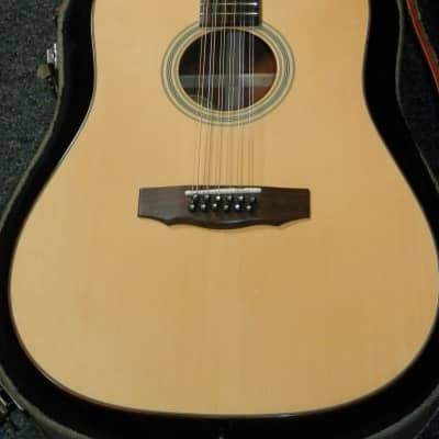 Guild GAD-6212 12-string Acoustic Dreadnought Guitar with case used image 4