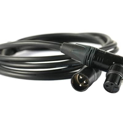 Elite Core Premium Studio-Grade Microphone Cable | Braided Shield, Quad Construction | Right-Angle | Neutrik Connectors | Hand Soldered | 5' ft | CSM4-RAFN-5 image 4
