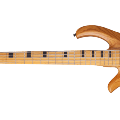Schecter Session Riot-5 Left-Handed Electric Bass in Aged Natural Finish image 2
