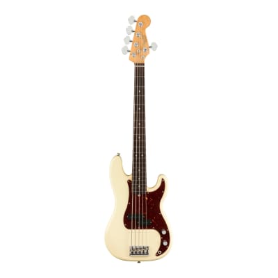 Fender American Professional II Precision 5-String Bass V Guitar (Olympic White, Right-Handed) for sale