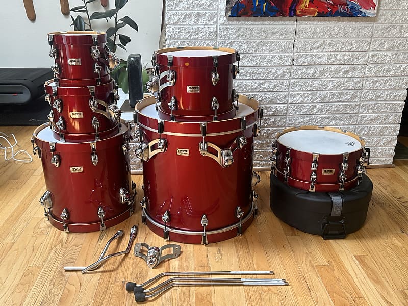 90s Ayotte Custom Drums 6 piece set - 8/10/12/15/20 + 14