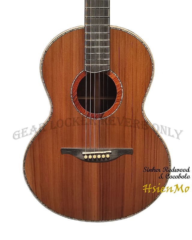Hsien Mo all solid Sinker Redwood & cocobolo F body Acoustic Guitar (custom made) image 1