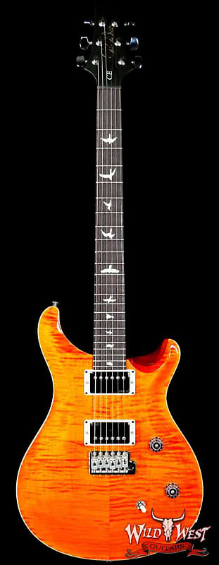 Paul Reed Smith PRS Wild West Guitars Special Run CE 24 Painted Black Neck 57/08 Pickups Orange 7.55 LBS image 1