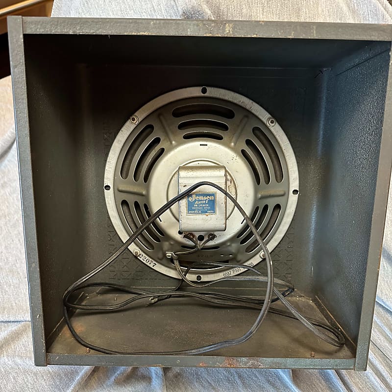 1957 Jensen P10T Silver 10" Alnico 5 Speaker in Metal Reverb