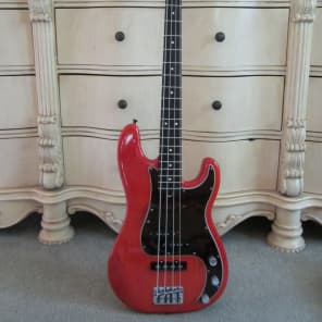 Immagine Fender Hot Rod P/J Precision Bass USA 2000 Sunset Orange Transparent W/ Fender HardShell Case - 14
