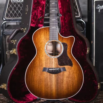Taylor 424ce Special Edition Walnut Grand Auditorium Acoustic/Electric Guitar - Shaded Edge Burst with Hardshell Case image 14