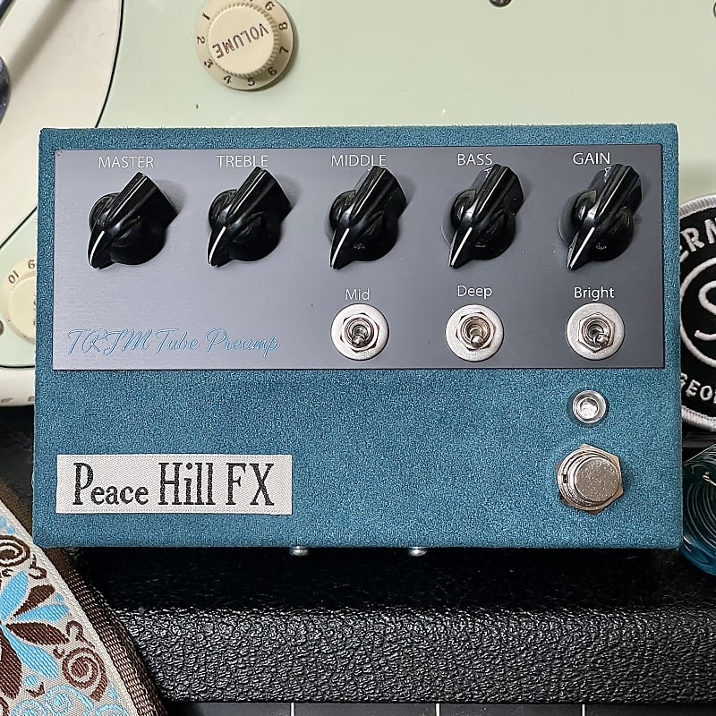 Peace Hill FX TRJM Tube Preamp w/ Foot Switch - Turquoise