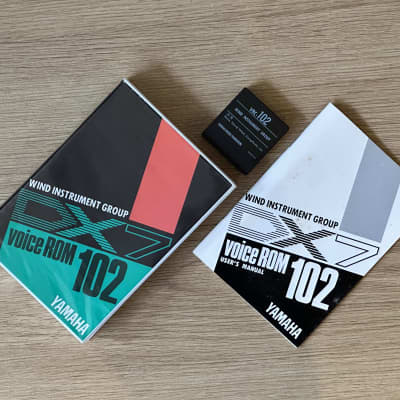 Yamaha DX7 Voice ROM Data Cartridge // VRC-102 Wind Instrument Group // Boxed + Booklet