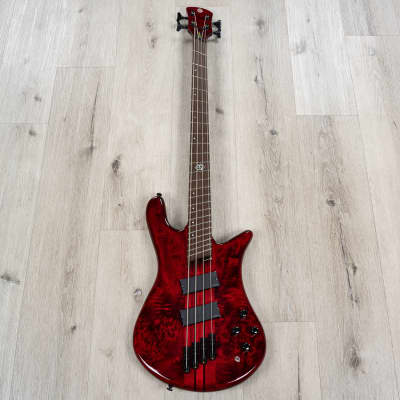 Spector NS Dimension 4 Multi-Scale Bass, Wenge Fretboard, Inferno Red image 3