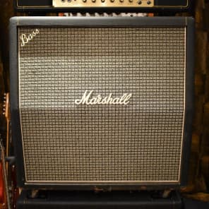 Vintage 1971 Marshall JMP Super Bass Stack Straight Slant Cab w/ Original Covers image 16