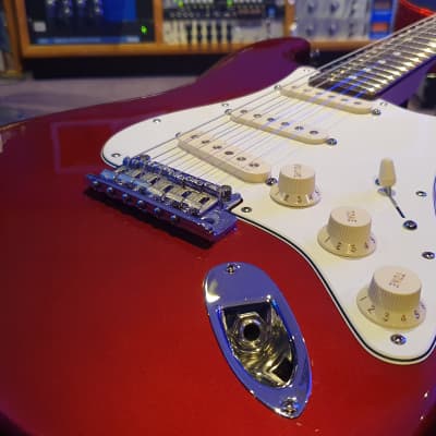 2008 Fender American Standard Stratocaster MINT Mystic Red USA Strat! Noiseless Pickups! Time Capsule Guitar! image 13