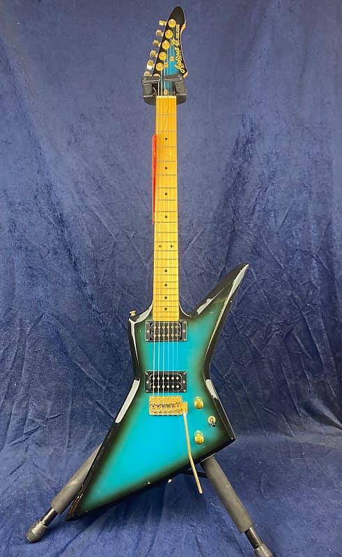 Aria Pro II ZZ Deluxe Made in Japan in Blue Black Burst with | Reverb