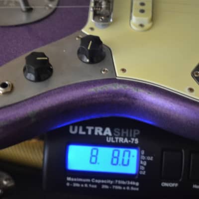 American Fender Jaguar Relic Custom Purple Sparkle image 24