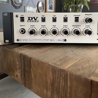 Stereo DV Mark DVH130020Z Multiamp 3-Channel Preamp/Effects Processor/Power Amp 2010s - White image 2
