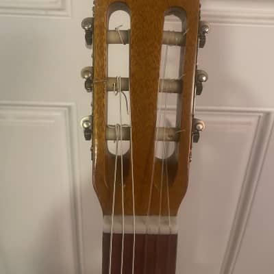 Global Model 455 Classical/Flamenco Guitar w/soft case - 1970s - Korea - Spruce/Cypress image 4