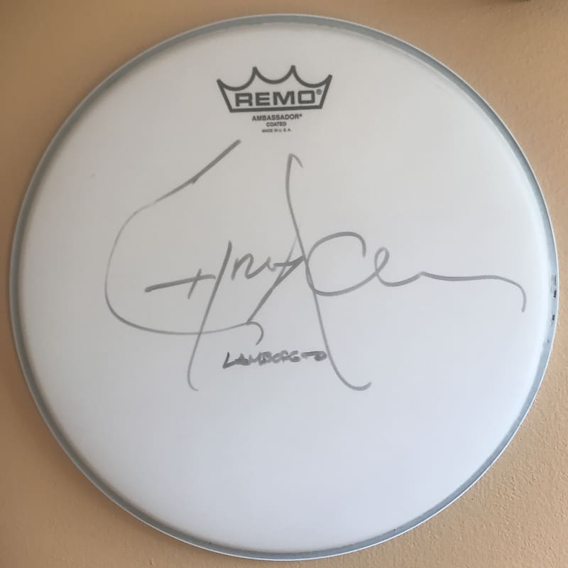 Chris Adler/Lamb Of God drummer - Autographed 12” Remo Drum head image 1