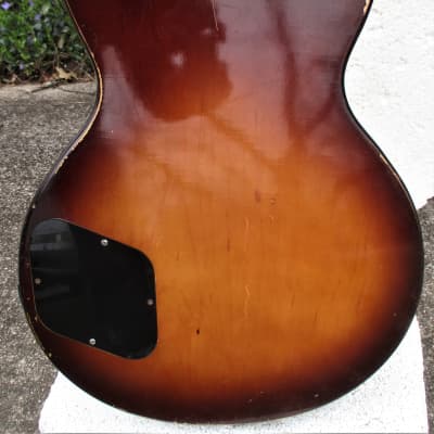 Global LP 90 Guitar,  Early 1970's, Made in Korea,  Sunburst Finish, Plays and Sounds Good, SSC imagen 11