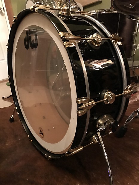 1998 DW Collectors 22x8 Maple Bass Drum Subwoofer in Black