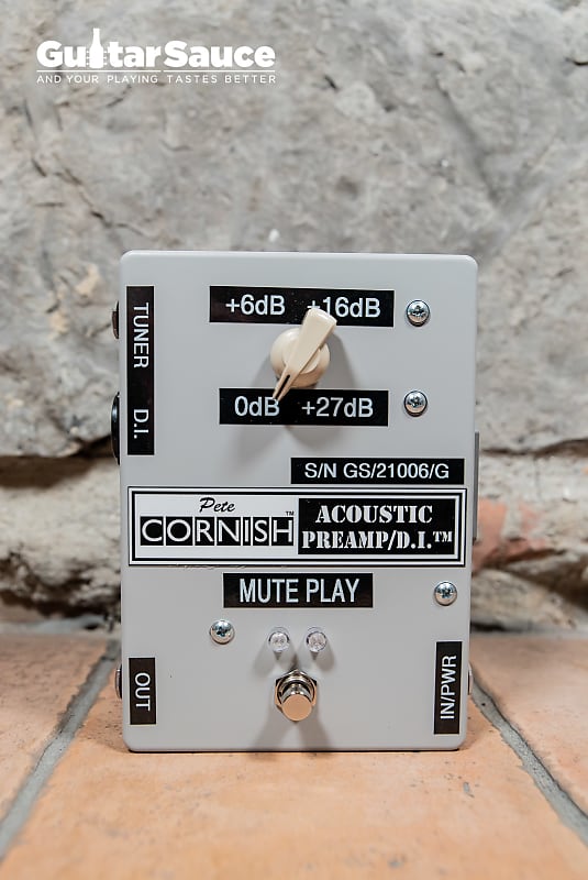 Pete Cornish Acoustic Preamp DI Mute Grey Series (Cod.121)