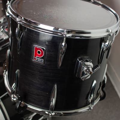 1980s Premier "Black Shadow" Resonator Drum Kit image 10