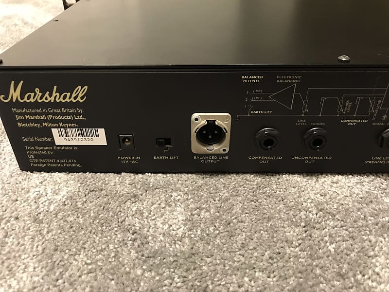 Marshall SE-100 Speaker Emulator System - Rare Gold Version