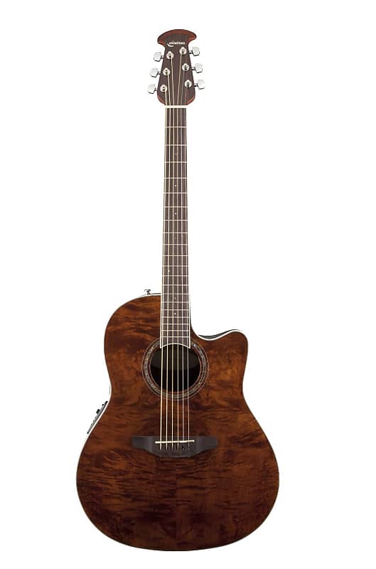 Ovation Celebrity Plus Acoustic-Electric Guitar - Nutmeg Burled Maple image 1