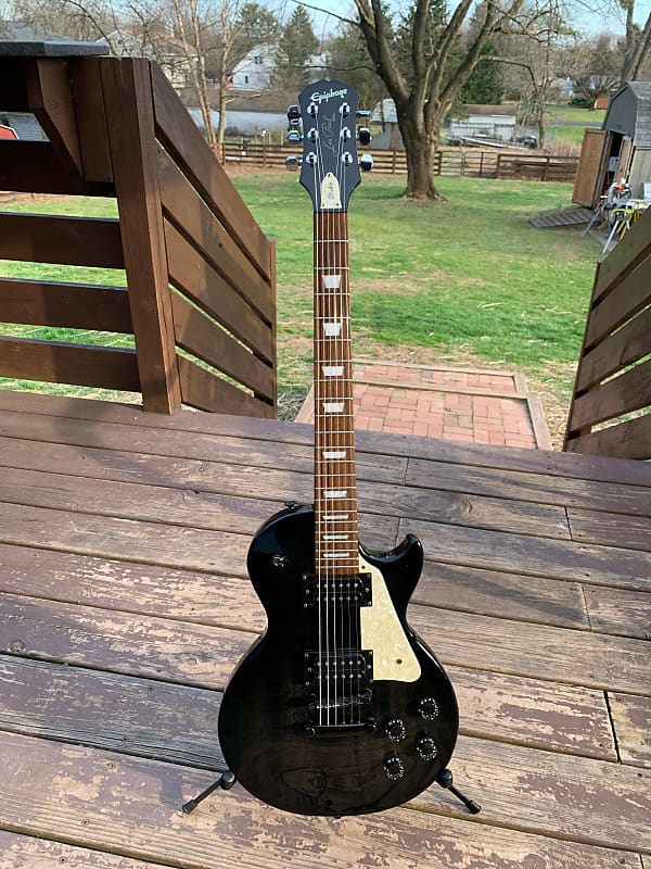 Epiphone Les Paul Studio Pearl 1998 Transparent Black Fade | Reverb
