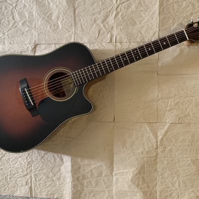 Fenix D-80C Cutaway Acoustic Guitar  1990 - Sunburst Made in Korea Very Good Condition with Gigbag image 3