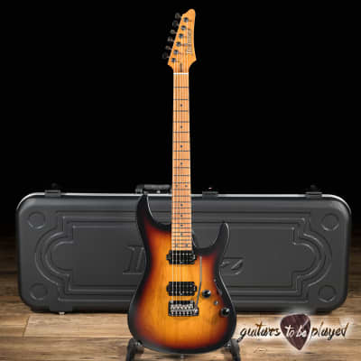 Ibanez AZ2402 Prestige HH Roasted Maple Neck Guitar w/ Case –Tri-Fade Burst Flat image 1