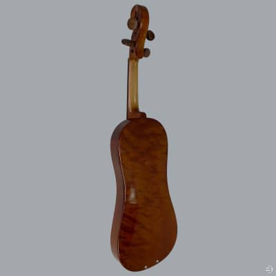 W & A. Jacot Cornerless Violin - 3/4 - Made in Neuchatel, Switzerland 1956 - w/ Case & Bow image 5