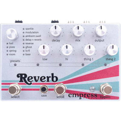 Empress Effects Reverb: Digital reverb pedal with 24 algorithms for sale